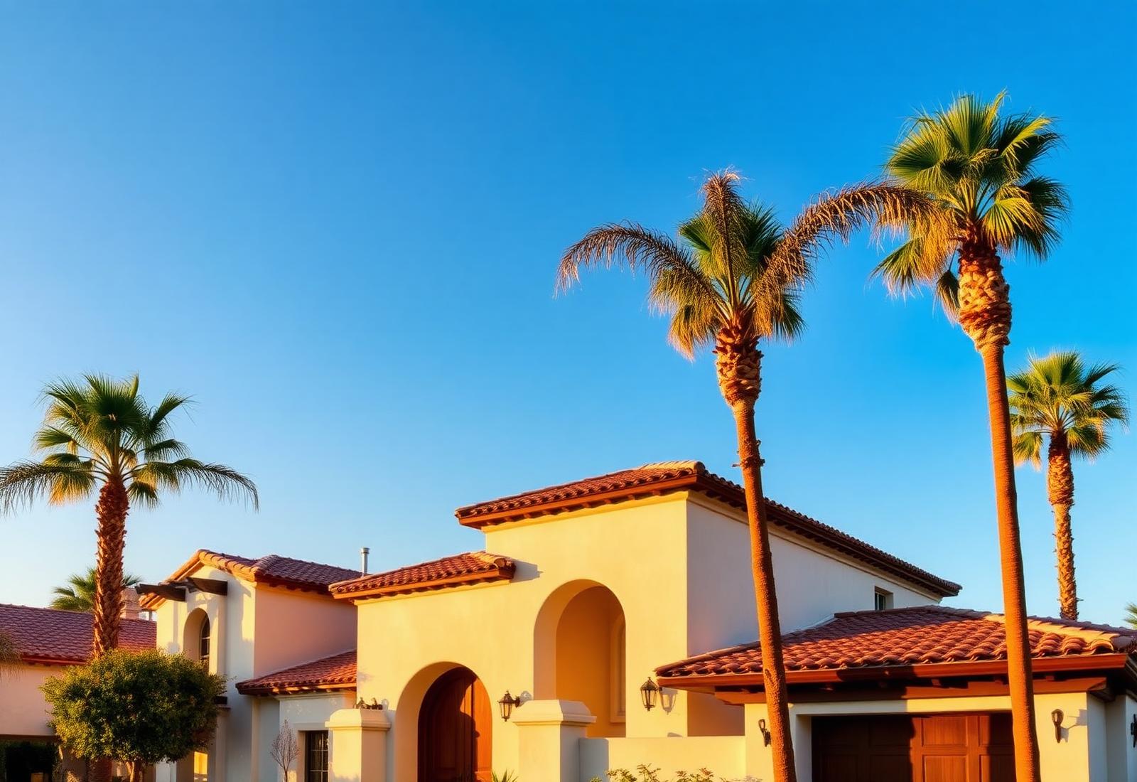 Spanish-style San Diego home with fresh stucco
